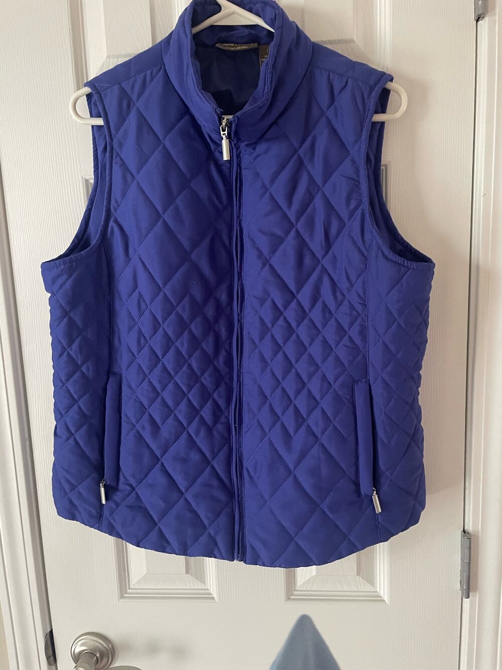 Jane Ashley Navy Casual Lifestyle Zipfront Vest, $45, B50